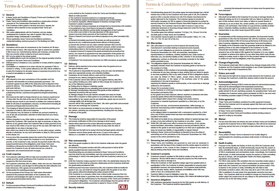 Terms and conditions - Dec18